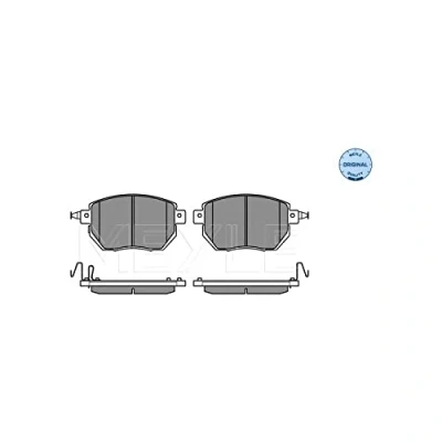 Bild av MEYLE 025 240 5615/W Jeu de plaquettes frein ORIGINAL Quality Essieu avant contact signal d&#039;usure inclus avec tôle anti bruit INFINITI: FX SUV