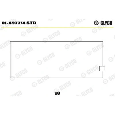 Bild av Vevstakslager GLYCO 01 4977/4 STD