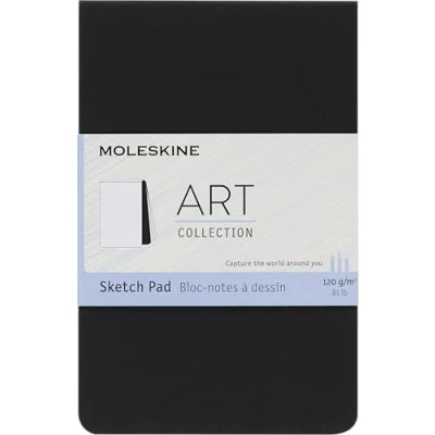 Bild av Moleskine 9 x 14 cm Pocket Size Art Sketchbook, Paper for Pencils, Charcoal, Pens, Fountain Pens and Markers Soft Cover, Colour Black, 48 Pages