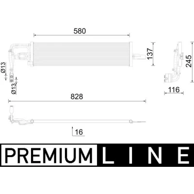 Bild av Oljekylare, automatisk transmission MAHLE CLC 290 000P