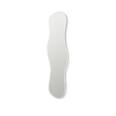 Bild av Ferm Living Pond Mirror Dark Chrome Edge Spegel Full size B: 40 x H: 164.8 D: 1.6 cm