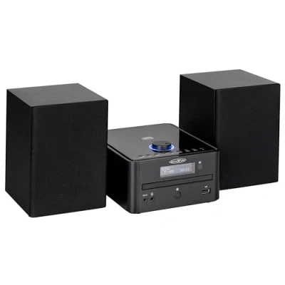 Bild av Reflexion HIF79DAB Hi Fi stereokanal 2 x 40 W Max musikalisk effekt CD/MP3, DAB+ digital tuner, Bluetooth, streaming, USB/MP3, larm/klocka/standby timer svart