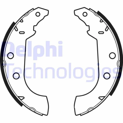 Bild av DELPHI LS1347 Mâchoires De Frein 228 42 PEUGEOT: 405 II Berline, I 306 3/5 portes, CITROËN: ZX portes