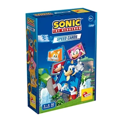 Bild av Lisciani Sonic The Hedgehog Speed Cards kortspel med den igelkotten strategispel för barn från 6 år 2 spelare eller mer