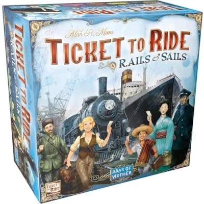 Bild av Days of Wonder, Ticket to Ride Rails &amp; Sails Board Game, Ages 10+, For 2 5 players, Average Playtime 60 120 Minutes