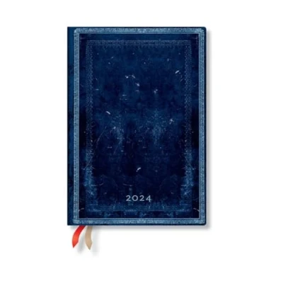 Bild av Inkblot (Old Leather Collection) Midi Verso 12 month Dayplanner 2024