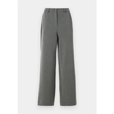 Bild av PIECES Pckamil Hw Wide Pant Noos, Mörkgrå melange, (XS) W x 30L
