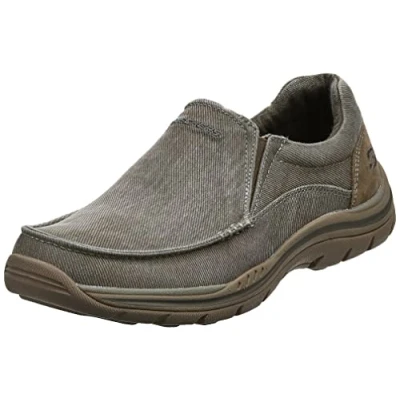 Bild av Skechers Herr Expected Avillo mockasin, kaki, 45 EU bred, bred