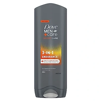 Bild av Dove män+Care duschgel 3 i 1 Endurance duschbad för kropp, ansikte och hår med 24 timmars vård effekt 250 ml st