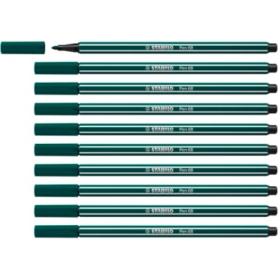 Bild av Feutres Stabilo Pen 68 Vert turquoise 10 Unités
