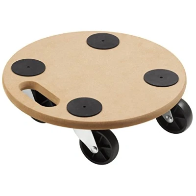 Bild av Metafranc Växtroller Ø 350 mm 150 kg lastkapacitet MDF platta PP hjul/möbelrullare/underlägg med hjul/transportstöd för växter