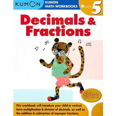 Bild av Grade 5 Decimals &amp; Fractions (Kumon Math Workbooks)