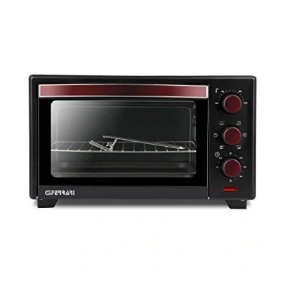 Bild av G3 Ferrari G10135 elektrisk ugn &quot;Il Moro 20 Plus&quot;, 1380 W, liter, 100230 C, non stick belagd, svart/röd