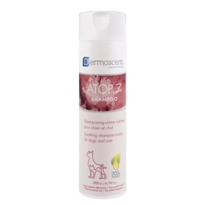 Bild av Hudgivande ATOP 7 schampo för hundar och katter Allergier kliande hud Naturliga ingredienser Lugnar dermatit atopisk 200ml