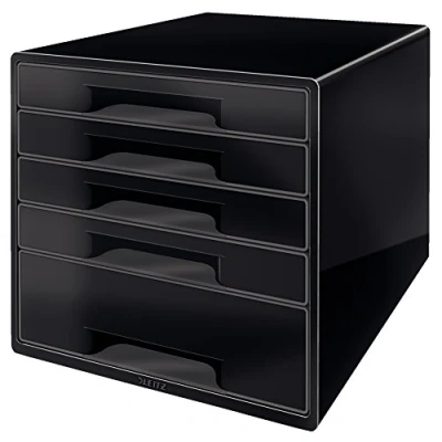 Bild av Leitz CUBE Lådbox med 5 lådor Svart