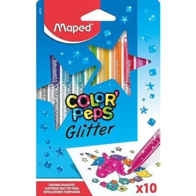 Bild av Maped Color Peprs Glitter 847110 Markör, Flerfärgad, 10 stycken