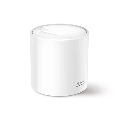 Bild av TP Link Deco X60 Mesh WLAN set (1 pack), Wi Fi 6 AX5400 Dual Band router och repeater, 2 x Gigabit portar, extra enhet, rekommenderas för hus med 12 sovrum, omfattande ungdomsskydd, WPA3