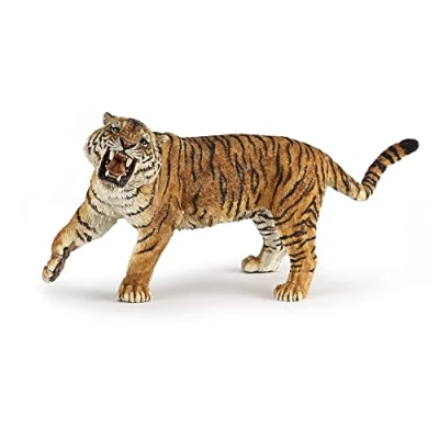 Bild av Papo Handmålade figurer vilda djur världens rytande tiger 50182 samlarbar för barn Lämplig pojkar och flickor från 3 år