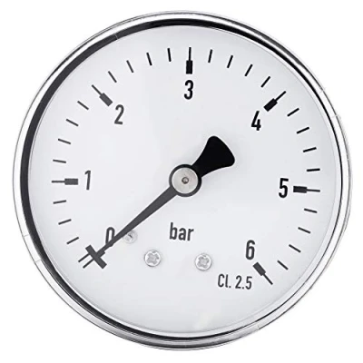Bild av Paullice tryckmätare 1 st mini med hög precision för bränsle luftolja flytande vatten 0 6 bar 1/4 tum NPT tråd