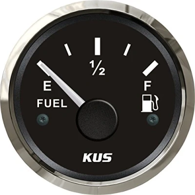 Bild av KUS oljenivå bränsle meter indikator 240 33ohm med 12/24V 52 mm bakgrundsbelysning