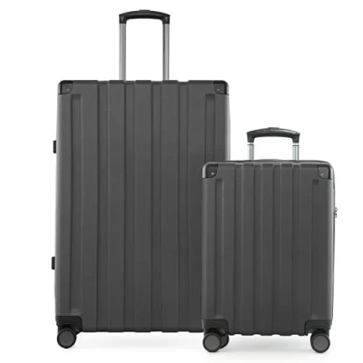 Bild av Huvudstadsväska Q Damm väska med hårt skal, trolley, TSA, 4 hjul, grafit, Koffer set (S+M), Resväska