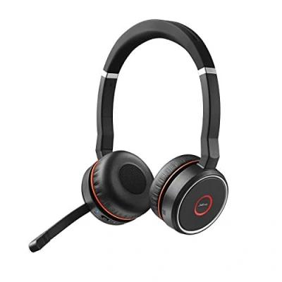 Bild av Jabra Evolve 75 SE trådlöst stereo Bluetooth headset med brusreducerande mikrofon certifierat för Google Meet &amp; Zoom, fungerar övriga plattformar svart, 7599 848 109
