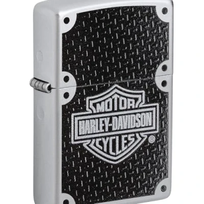 Bild av Zippo 24025 tändare 60001201 H D kolfiber bensintändare, mässing, satinkrom, 1 x 3,5 5,5 cm, satinkrom