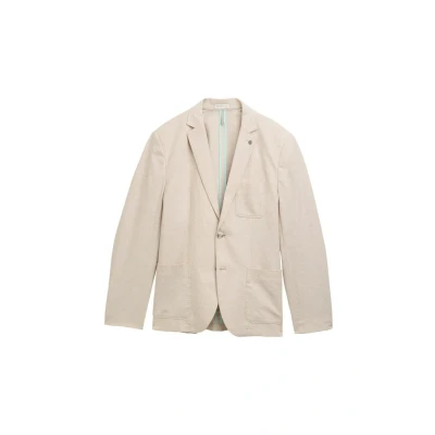Bild av TOM Tailor Kavaj, Storlek: 48, Silver ecru chambray