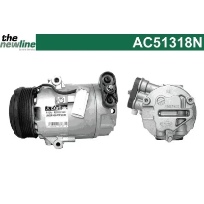 Bild av The NewLine AC51318N Compresseur De Climatisation CVC OPEL: Astra H 3/5 portes, Caravan, GTC