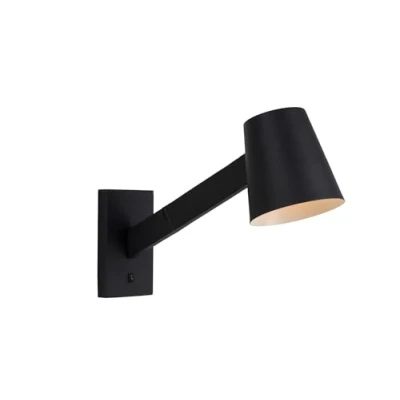 Bild av Lucide Svart vägglampa Mizuko i nordisk stil