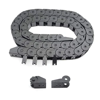 Bild av Befenybay R28 Intern storlek 15 x mm 1 meter längd svart plast flexibel dragkedja kabelhållare yttre öppen typ för 3D skrivare och CNC maskiner (15 utsida öppen)