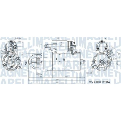Bild av Startmotor Magneti marelli 063721411010