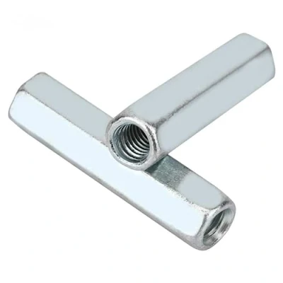 Bild av Mutterfästning M6 x 40 långa stångmutter hexagonala hylsmutter distanshållare gängade fästelement, 5 pack