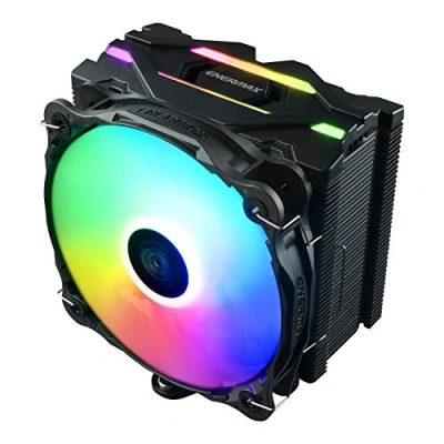 Bild av Enermax ETS F40 FS ARGB CPU kylare 200 W TDP för Intel/AMD Ryzen, 14 cm PWM högtryck tyst fläkt; BK ARGB, svart