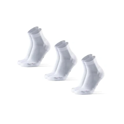 Bild av DANISH ENDURANCE Löparstrumpor för Långdistans, Vadderade och Ventilerande, Herr &amp; Dam, 3 Pack Vit 35 38
