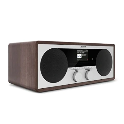 Bild av TechniSat DigitRadio 451 CD IR digital, internetradio med spelare (DAB+, FM, stereo, AUXin, Bluetooth ljudstreaming, Spotify, USB laddningsfunktion och MP3 uppspelning, WLAN, 2 x 15 watt) trä