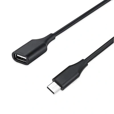 Bild av Perixx PERIPRO 404 USB C hane till A hona adapter 3.0 spec för smartphone, surfplattor, bärbar dator och stationära datorer svart (11765)