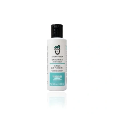 Bild av Slick Gorilla vegan och grymhetsfri semi permanent turkos hårfärg (3,38 Fl Oz, 100 ml turkos)