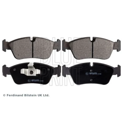 Bild av BLUE PRINT ADB114228 Jeu de plaquettes frein Essieu avant préparé pour indicateur d&#039;usure avec clip piston BMW: 3 Berline, 1 5 portes