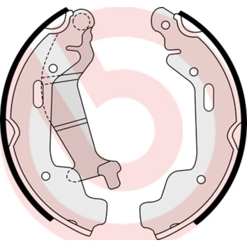 Bild av BREMBO S 59 516 Mâchoires De frein 180 26 avec levier à main OPEL: Agila A, SUZUKI: Wagon R+ II 3/5 portes