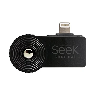 Bild av Seek Thermal Compact XR prisvärd värmekamera med utökad synvidd, Lightning anslutning och vattentätt skyddsfodral kompatibel Apple iOS smartphones svart
