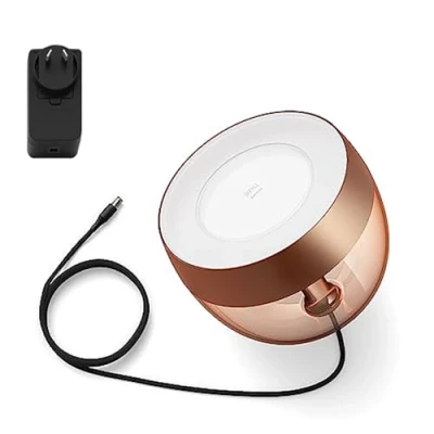 Bild av Philips Hue White &amp; Color Ambiance Iris bordslampa Special Edition i koppar 520 lm, dimbar, med 16 miljoner färger, kan styras via app, kompatibel Amazon Alexa (Echo/Echo Dot)