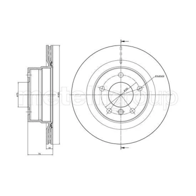 Bild av METELLI 23 1014C Disque de frein 300,0 20,0 5 75,0 ventilé peint BMW: 1 Coupe, Cabriolet