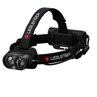 Bild av Ledlenser H19R Core pannlampa LED, 3500 lumen, laddningsbart litiumbatteri, med rött ljus, vattentät IP67, Constant Light, ljusräckvidd 300 m, Fusion USB magnetladdningskabel, huvudlampa