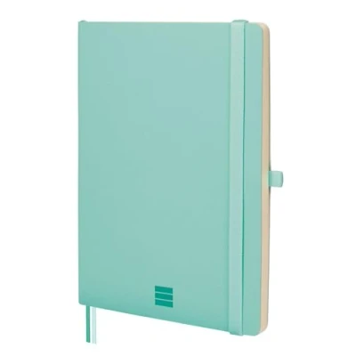 Bild av FINOCAM Nexo Notebook Soft Cover Plain Turquoise A5 with Micro Perforated Pages Pocket and Pen Holder 72 Pages, Ideal for Writing Drawing