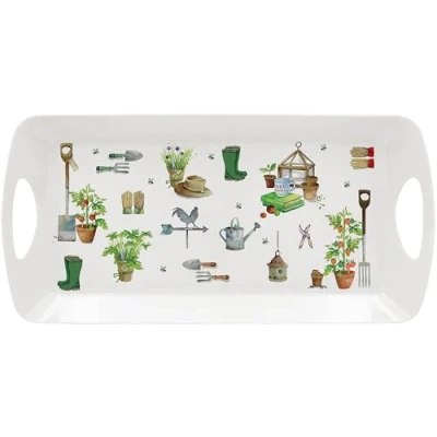 Bild av Leonardo Collection Green Fingers bricka medium för servering av tallrikar serveringsbrickor kökstillbehör Härligt serveringsfat mat och tebrickor matservering