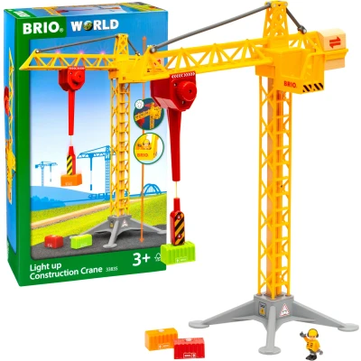 Bild av BRIO 33835 Byggkran Med Lampor