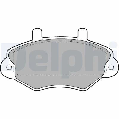 Bild av DELPHI LP767 Jeu de plaquettes frein non préparé pour indicateur d&#039;usure avec tôle anti bruit sans accessoires