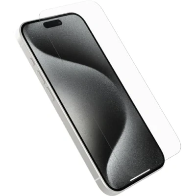 Bild av Otterbox Glass skärmskydd för iPhone 15 Pro, härdat glas, repskydd, skydd mot splitter, Utan retailförpackning