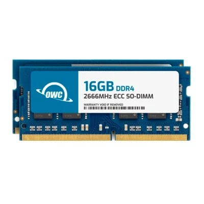 Bild av OWC 32 GB (2 x 16 GB) DDR4 RAM kompatibel med Synology DiskStation DS723+ och DS923+ NAS system 2666 MHz PC4 21300 CL19 ECC obuffrad SODIMM 2Rx8 1,2 V minnesuppgradering TAA